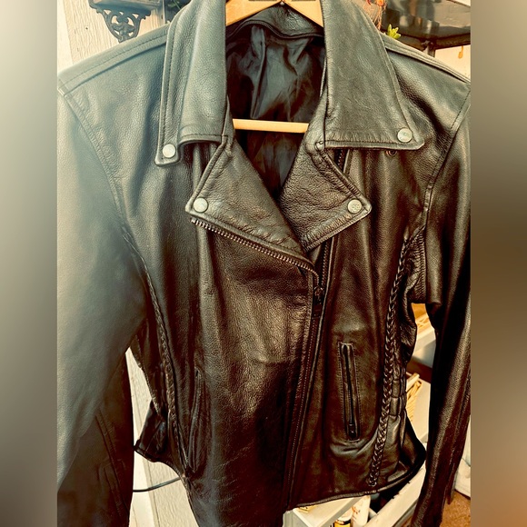 Jackets & Blazers - VINTAGE MOTO JACKET BLACK